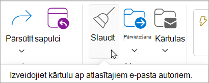 Atlasīt Tīrīšana no lentes