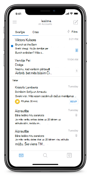 Rāda iPhone ekrānu bez sākuma pogas.