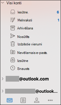 Vienotā iesūtne programmā Outlook darbam ar Mac.