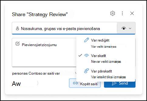 Jauns Outlook pielikuma atļauju logs