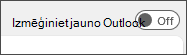 Ekrānuzņēmums ar pārslēgu Izmēģināt jauno Outlook