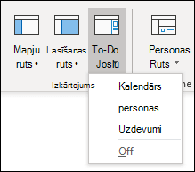 To-Do joslas iestatīšana