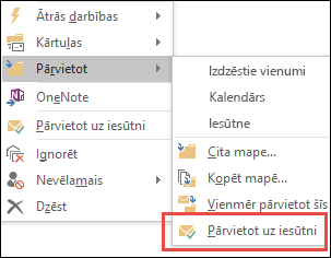 Move to inbox