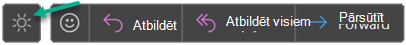 Poga Pārslēgties uz gaišu fonu programmā Outlook.