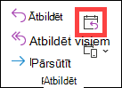 Atbildēt ar sapulces pogu klasiskajā Outlook