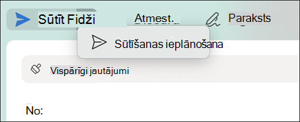 Sūtīšanas ieplānošana