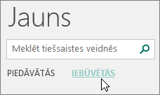 Ekrānuzņēmums ar iebūvēto veidņu kategorijām programmā Publisher.