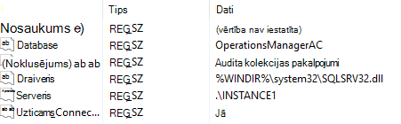 OpsMgrAC apakšatslēga