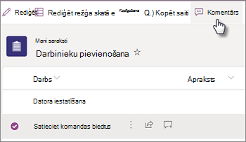 Komentāri select item