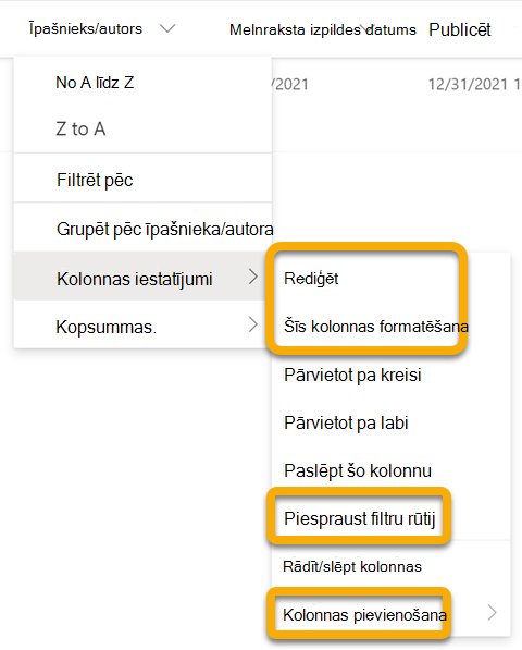Strādājot bezsaistē, nepieejamās opcijas ir pelēkotas. Šīs opcijas tiks atjaunotas, kad datorā tiks izveidots savienojums ar internetu.