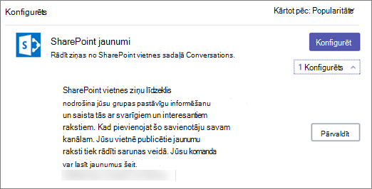 Ziņu savienotāja dialoglodziņš