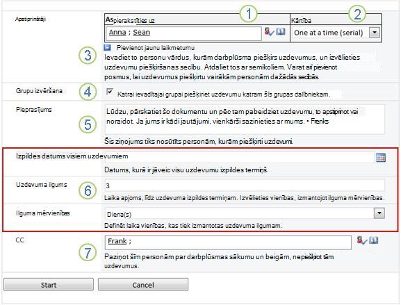 Inicializēšanas veidlapa