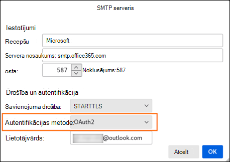 Modern auth mozilla step 2 SMTP Server