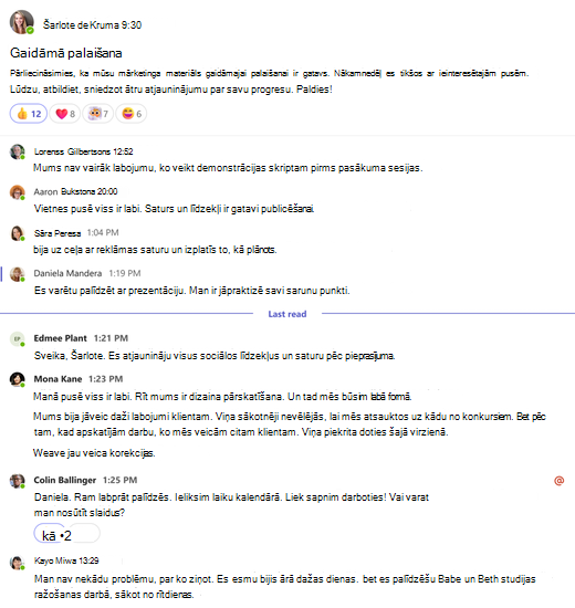 Pilns kanāla sarunas skats