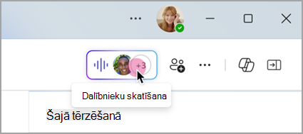 Atlasiet tiešraides indikatoru grupas tērzēšanā, lai skatītu tūlītējās sapulces dalībniekus.