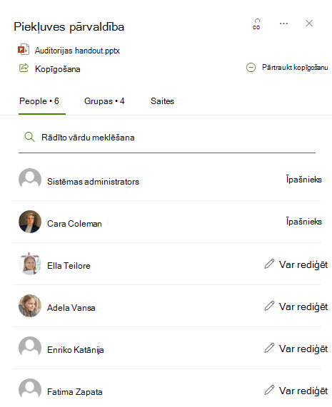 Piekļuves pārvaldība