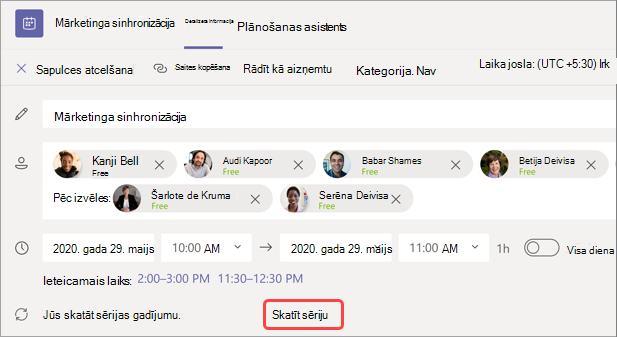 Attēls, kurā parādīts, kur mārketinga sinhronizācijā atrodas skatu sērija