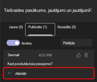 Cilne Publicēts ir otrā cilne
