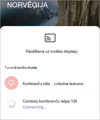 Atlasīt ierīci, atverot programmu PowerPoint