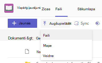 augšupielādēt failus