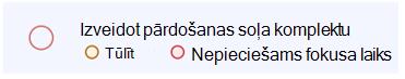 Skatiet visu saraksta skatā pieejamo uzdevumu kategorijas.