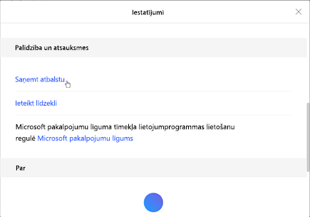 Pieskarieties pie Saņemt atbalstu