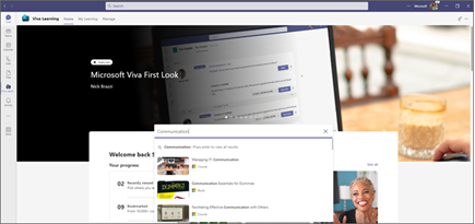 Type what youre looking for in the Search bar and select a result