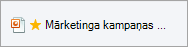 Fails, kurā redzama zvaigznīte, kas to atzīmē kā bloķētu