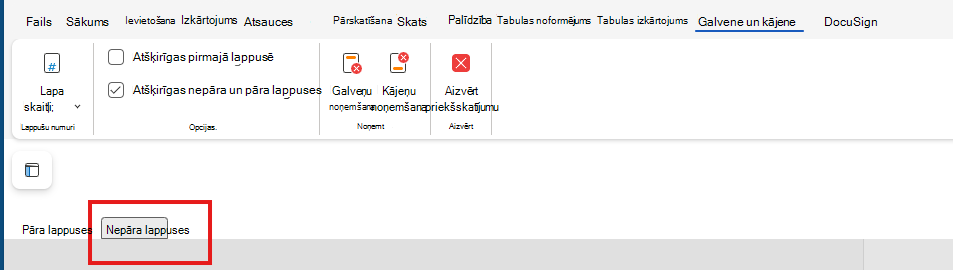 A&F nepāra lapu rediģēšana tīmeklī