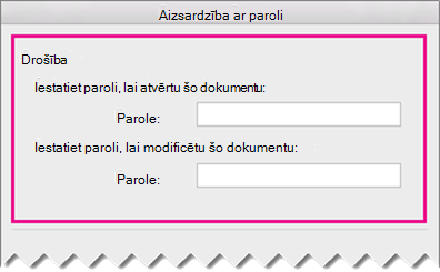 Paroles atiestatīšanas panelis