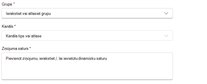 Darbība — ziņojumu un atjauninājumu automatizēšana