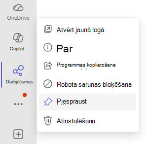 Programmas Darbplūsmas piespraušana