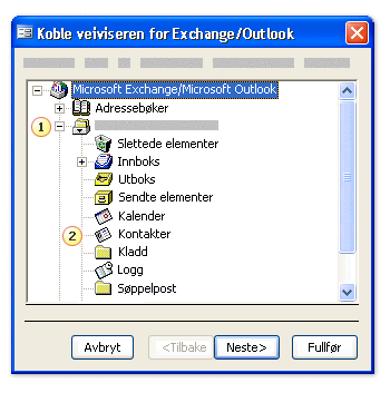Veiviseren for Exchange/Outlook