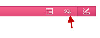 SQL-visning på verktøylinjen