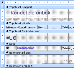 Rapport i utformingsvisning