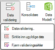 Sirkle inn ugyldige data på båndet