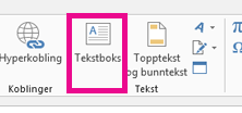 Klikk tekstboksen.