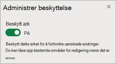 Administrer arkbeskyttelse