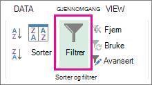 Filtrer-knapp