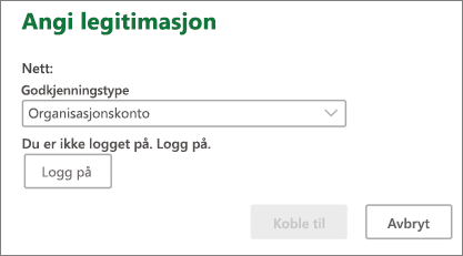 Spørsmål om SharePoint-legitimasjon på Mac