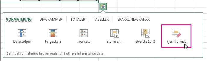 Fjern alternativet
