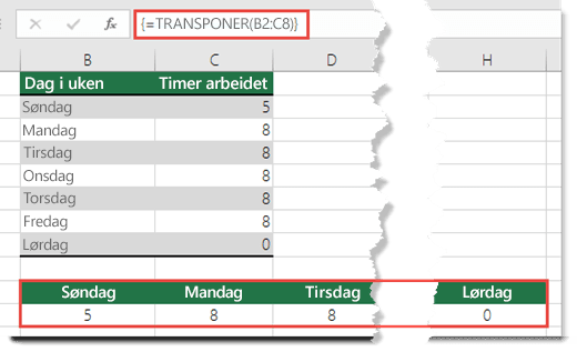 #VERDI!-feilen blir løst når du trykker CTRL+ALT+ENTER