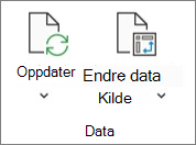 Båndet i Excel