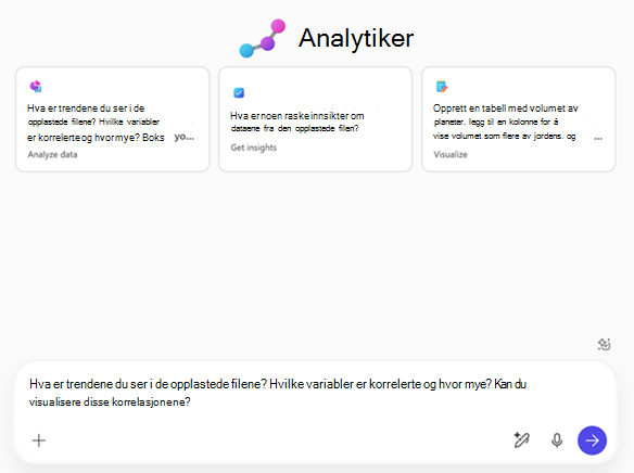 Bilde av startsiden for analytiker