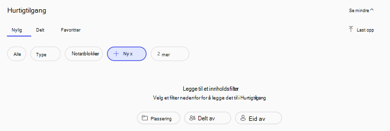 skjermbilde av flere filtre i søkeresultater for M365 Copilot-appen