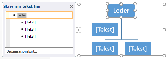 Skrive i tekstruten