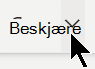 Beskjær-alternativet i kategorien Bilde .