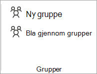 Velg Bla gjennom grupper fra båndet