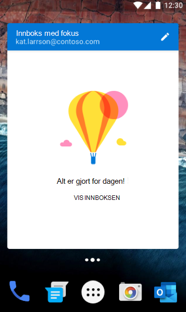Løse et kontrollprogram som ikke viser e-postmeldinger