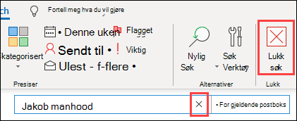 Lukk søk